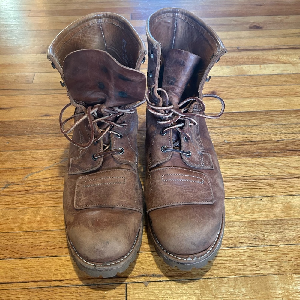 Men's Timberland Brown Leather Biker Boots